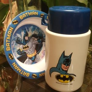 1982 Batman Thermos and Melamine Bowl